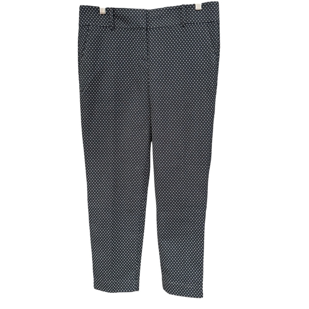 Ann Taylor Navy Geometric Print Ankle Pants Women’s 4 (Measures 32x26)